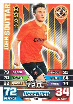 Figurina John Souttar - SPFL 2015-2016. Match Attax n. 58 - Topps