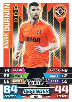 Figurina Mark Durnan - SPFL 2015-2016. Match Attax n. 63 - Topps
