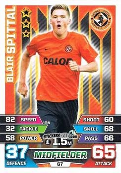 Cromo Blair Spittal - SPFL 2015-2016. Match Attax n. 67 - Topps