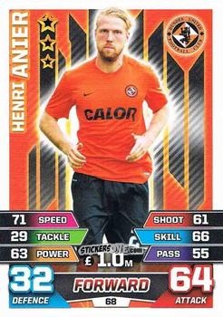 Figurina Henri Anier - SPFL 2015-2016. Match Attax n. 68 - Topps