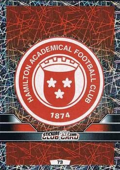 Sticker Club Badge - SPFL 2015-2016. Match Attax n. 73 - Topps