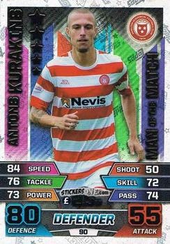 Figurina Antons Kurakins - SPFL 2015-2016. Match Attax n. 90 - Topps