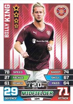 Figurina Billy King - SPFL 2015-2016. Match Attax n. 104 - Topps