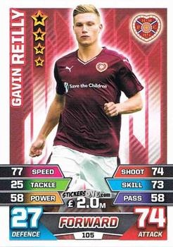 Cromo Gavin Reilly - SPFL 2015-2016. Match Attax n. 105 - Topps