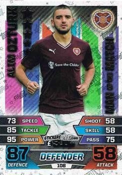 Figurina Alim Öztürk - SPFL 2015-2016. Match Attax n. 108 - Topps
