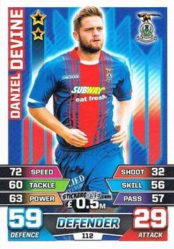 Figurina Daniel Devine - SPFL 2015-2016. Match Attax n. 112 - Topps