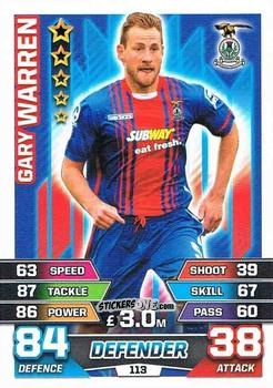 Figurina Gary Warren - SPFL 2015-2016. Match Attax n. 113 - Topps