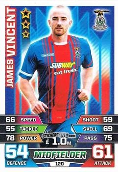 Cromo James Vincent - SPFL 2015-2016. Match Attax n. 120 - Topps
