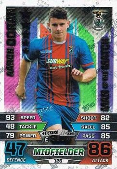 Figurina Aaron Doran - SPFL 2015-2016. Match Attax n. 126 - Topps