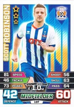 Sticker Scott Robinson - SPFL 2015-2016. Match Attax n. 137 - Topps