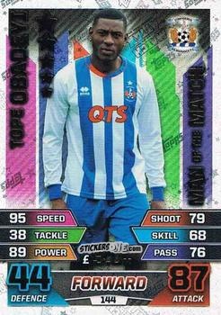 Figurina Tope Obadeyi - SPFL 2015-2016. Match Attax n. 144 - Topps