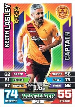 Figurina Keith Lasley - SPFL 2015-2016. Match Attax n. 146 - Topps