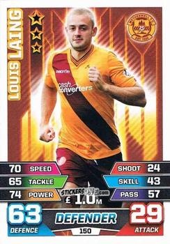 Sticker Louis Laing - SPFL 2015-2016. Match Attax n. 150 - Topps