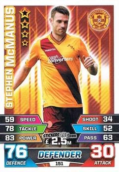 Sticker Stephen McManus - SPFL 2015-2016. Match Attax n. 151 - Topps