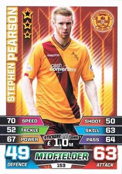 Figurina Stephen Pearson - SPFL 2015-2016. Match Attax n. 153 - Topps