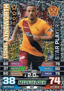 Figurina Lionel Ainsworth - SPFL 2015-2016. Match Attax n. 157 - Topps