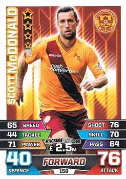 Figurina Scott McDonald - SPFL 2015-2016. Match Attax n. 158 - Topps