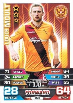 Figurina Louis Moult - SPFL 2015-2016. Match Attax n. 159 - Topps