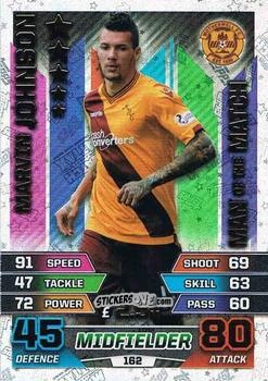 Figurina Marvin Johnson - SPFL 2015-2016. Match Attax n. 162 - Topps