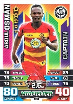 Sticker Abdul Osman - SPFL 2015-2016. Match Attax n. 164 - Topps