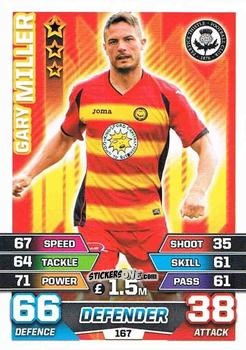 Sticker Gary Miller - SPFL 2015-2016. Match Attax n. 167 - Topps