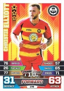 Sticker Christie Elliott - SPFL 2015-2016. Match Attax n. 178 - Topps