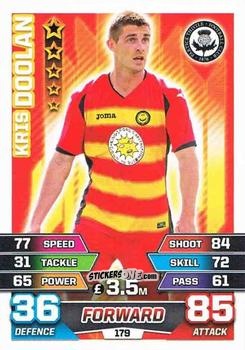 Sticker Kris Doolan - SPFL 2015-2016. Match Attax n. 179 - Topps