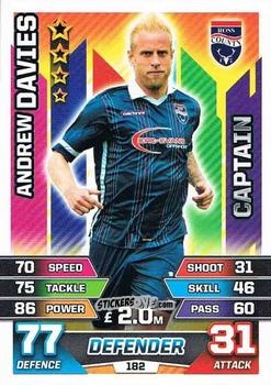 Cromo Andrew Davies - SPFL 2015-2016. Match Attax n. 182 - Topps