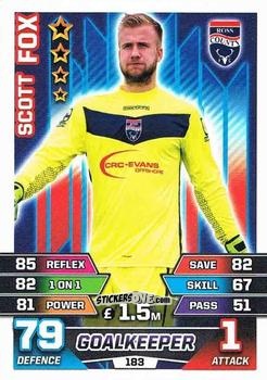 Cromo Scott Fox - SPFL 2015-2016. Match Attax n. 183 - Topps