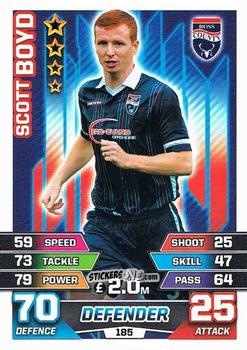 Sticker Scott Boyd - SPFL 2015-2016. Match Attax n. 185 - Topps