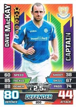 Sticker Dave Mackay - SPFL 2015-2016. Match Attax n. 200 - Topps