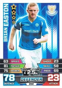 Sticker Brian Easton - SPFL 2015-2016. Match Attax n. 202 - Topps
