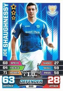 Cromo Joe Shaughnessy - SPFL 2015-2016. Match Attax n. 203 - Topps