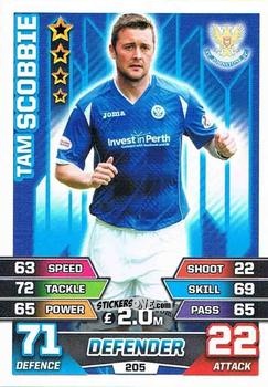 Cromo Tam Scobbie - SPFL 2015-2016. Match Attax n. 205 - Topps