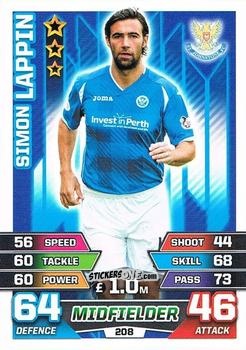 Figurina Simon Lappin - SPFL 2015-2016. Match Attax n. 208 - Topps