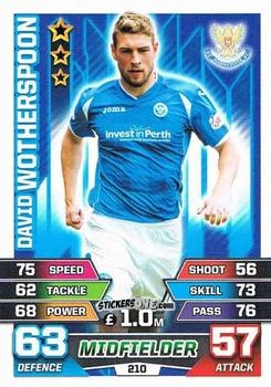 Sticker David Wotherspoon - SPFL 2015-2016. Match Attax n. 210 - Topps