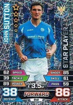 Sticker John Sutton - SPFL 2015-2016. Match Attax n. 212 - Topps