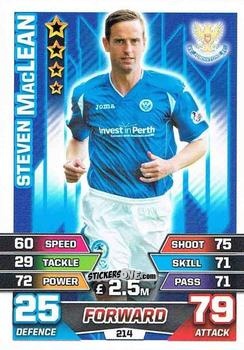 Figurina Steven MacLean - SPFL 2015-2016. Match Attax n. 214 - Topps