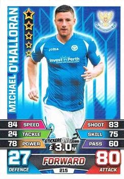 Cromo Michael O'Halloran - SPFL 2015-2016. Match Attax n. 215 - Topps