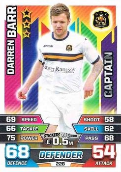 Figurina Darren Barr - SPFL 2015-2016. Match Attax n. 228 - Topps