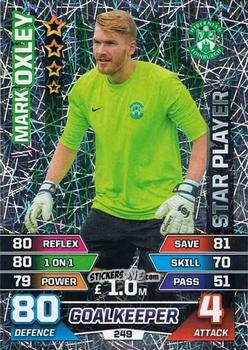Figurina Mark Oxley - SPFL 2015-2016. Match Attax n. 249 - Topps