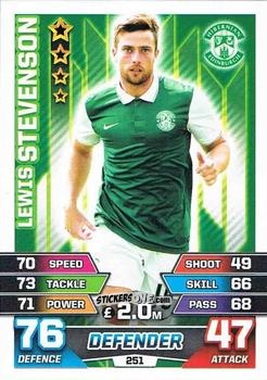 Sticker Lewis Stevenson - SPFL 2015-2016. Match Attax n. 251 - Topps