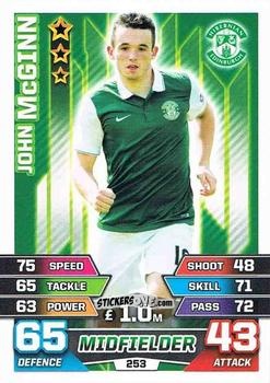 Cromo John MgGinn - SPFL 2015-2016. Match Attax n. 253 - Topps