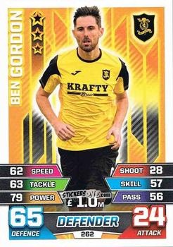 Sticker Ben Gordon - SPFL 2015-2016. Match Attax n. 262 - Topps