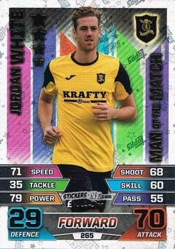 Figurina Jordan White - SPFL 2015-2016. Match Attax n. 265 - Topps