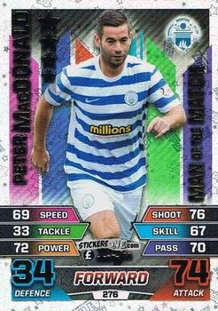 Cromo Peter MacDonald - SPFL 2015-2016. Match Attax n. 276 - Topps