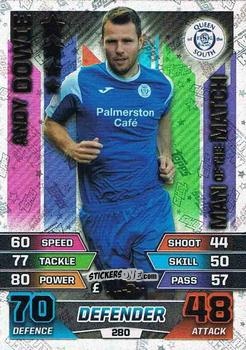 Cromo Andy Dowie - SPFL 2015-2016. Match Attax n. 280 - Topps