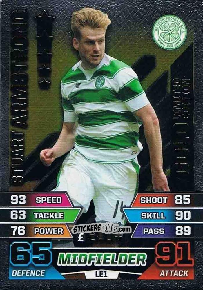 Figurina Stuart Armstrong - SPFL 2015-2016. Match Attax n. LE1g - Topps