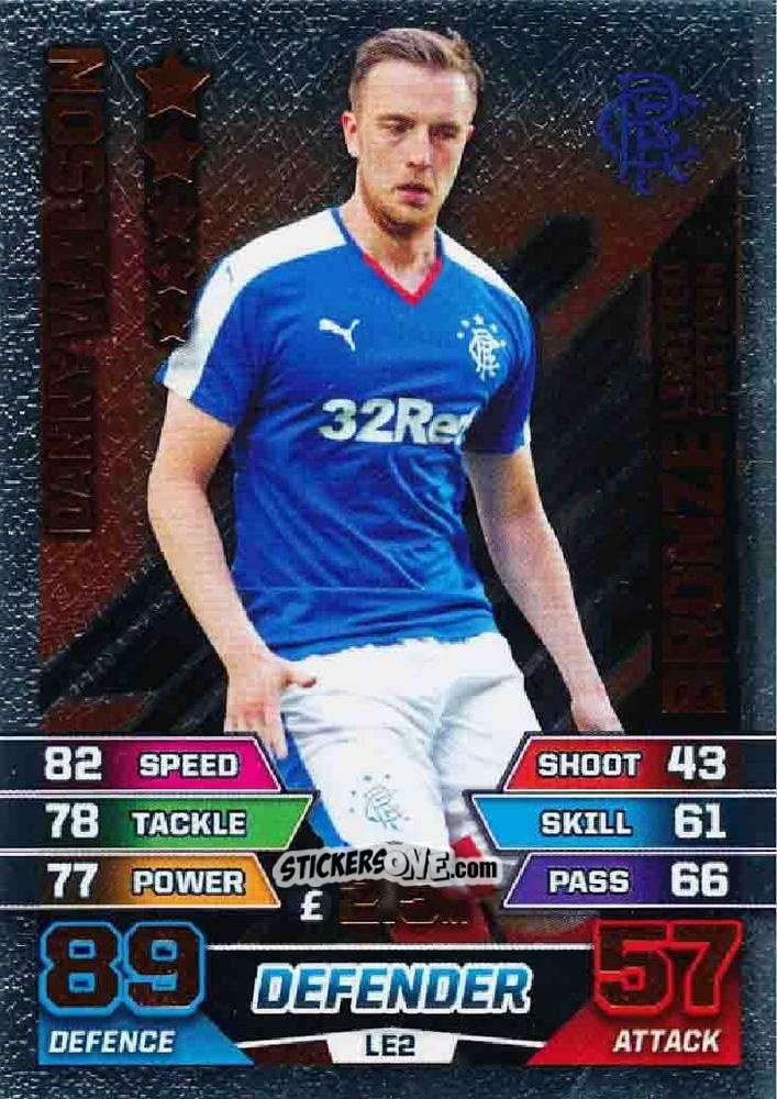 Sticker Danny Wilson - SPFL 2015-2016. Match Attax n. LE2b - Topps