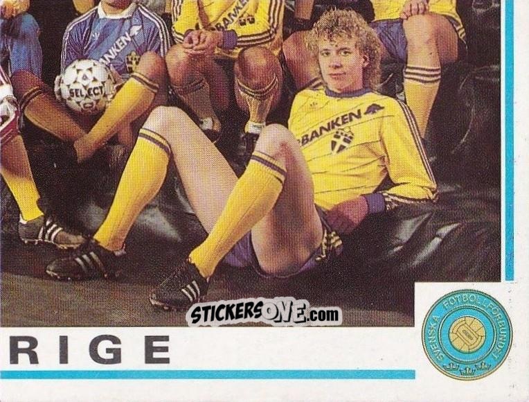 Cromo Swedish National Team - Puzzle - Fotboll 86. Allsvenskan och Division 2 n. 4 - Panini